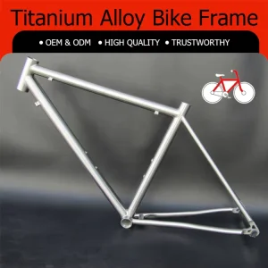 CNC Machined GR9 Titanium Gravel Bike Frame 700x50c for Long Distance Adventure Touring Off Road Bikepacking