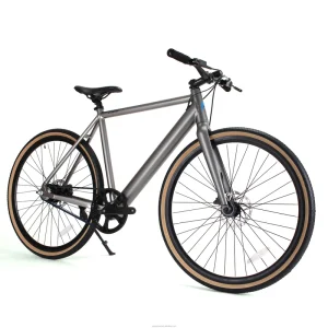 Carbon Belt Drive Road Electric Bike 700C Ebike 36V Lithium Battery 250W 300W Single Speed Adult Electric Bicycle