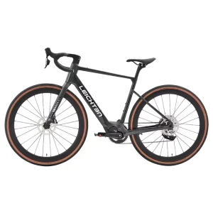 Carbon Fiber Frame Electric Gravel Bike Racing Bike 12 Speed Hydraulic Disc Bafang Mid Drive M820 Gravel Bike