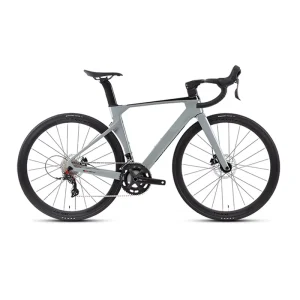 Carbon Fiber Frame Gravel Bike with Disc Brake and Aluminum Wheels Race Bicycle for Road Cycling Comfortable Gravel Bikes