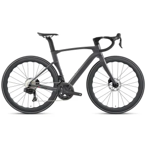 Carbon Fiber Racing Road Bike with Wireless Electronic Shifting 24 Speed Aero Wave Carbon Wheels Disc Brakes