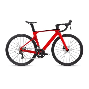 Carbon Fiber Road Bike 22 Speed Gravel Bike with Alloy Wheel and Carbon Fiber Frame