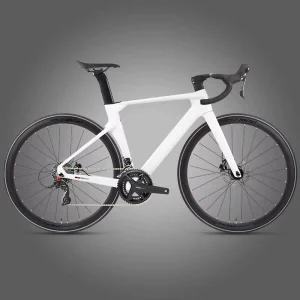 Carbon Fiber Road Bike RS-24S Hydraulic Disc Brake Aluminum Wheelset Racing Aero Bicycle Thru-Axle Men Adult Sports