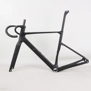 Carbon Gravel Frame 700*57C Disc Brake Bike Full Hidden Cable Bicycle Part Carbon Fiber T1000 T47 UDH Frameset GR257