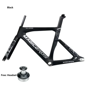 Carbon T800 Single Speed Carbon Fiber Track Bike Frame Aero Design 700C Carbon Fixie Bike Frameset