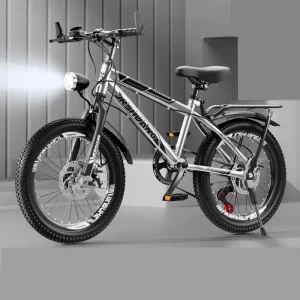 Children 20 Inch Bicycle Variable Speed Disc Brake Mountain Bike for Boys and Girls Steel Fork Mountain