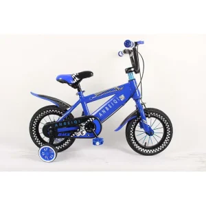 Children’s 4 Wheel BMX Bike 14 Inch Customized Single Speed Steel Fork Front Rear V Brake Hard Frame Street Use 55kg Load