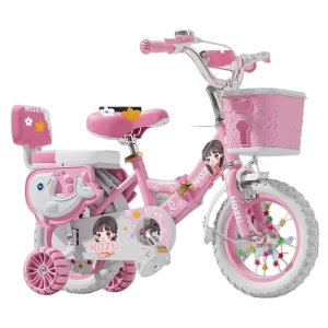 Children’s Bicycles with Training Wheels Suitable for Kids Aged 4-8 Toddler/Kids’ Pedal Bikes with Anti-Slip Tires