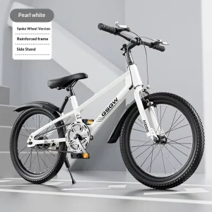 Children’s Mountain Bike Primary Middle School Students 20-22-24 Inch Wheels Non-Suspension Hardtail Carbon Steel Frame Double V