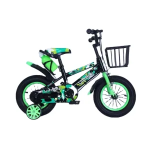 Children’s Steel Mountain Bike for 3-12 Years Old Boys and Girls with 6-Speed Gears and Training Wheels