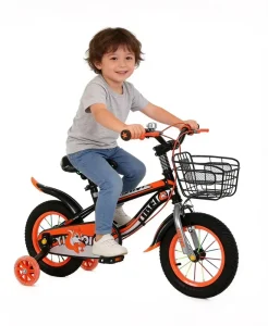 Children’s Steel Mountain Bikes 3 12 Year Old Boys’ & Girls’ Pedal Bikes with Training Wheels Adjustable Saddle 1 Speed