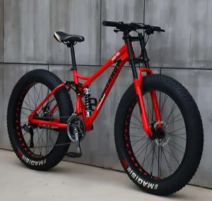 China 26 Inch 4.0 Fat Tyre Bicycle Mountain Bike Full Suspension Down Hill Bicycle 21speed Snow Beach Bicycle for Men