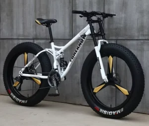 China 26inch Aluminum Alloy 4.0 Fat Mountain Bike 21 Speed Disc Brakes Snow Beach Mountain Bike