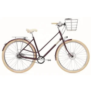 China Factory Classic 8 Speed Lady Urban City Bike Bicycle With Gates Belt Drive High Quality 28″ Retro Women Bike for Sale