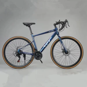 China Factory New Steel Frame Disc Brake Gravel Road Bike 21 Speed Full Professional