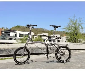 China Folding Bike Brompon Tri Fold Bike Titanium Speed Folding Bike