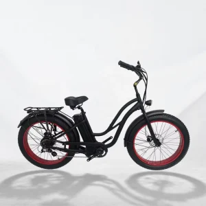 Chinese Girl Electric Beach Cruiser Bike 48V 10Ah Lithium Battery Bafang Brushless Motor Integrated Battery Aluminum