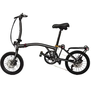 Chromium Molybdenum Steel 6 Speed 16 Inch Disc Brake Full Shockproof Frame Bilateral Folding Pedals Modern Folding Bicycle