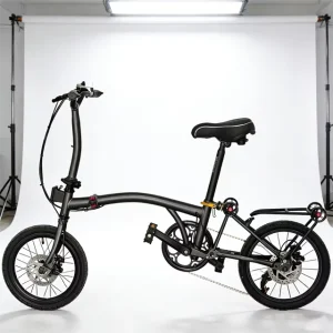Chromium Molybdenum Steel Alloy 6-Speed 16-Inch Disc Brake Full Shockproof Frame Bilateral Folding Pedals Modern Folding Bicycle