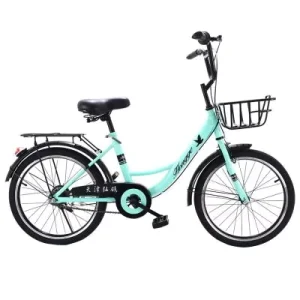 City Bike 20 Inch Single Speed for Adult Comfortable 20inch City Bicycle with Steel Basket and Carrier