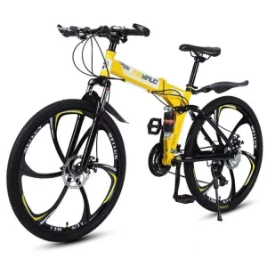 Classic Aluminum Alloy 21-Speed Foldable Flatland Bike for Adults Men and Women