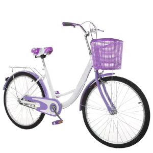 Classic Retro Vintage Donna Women’s 24 Inch Mud Green City Bike Smart Touring Women City Bikes