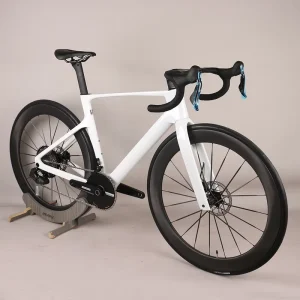 Complete Bike WheelTop EDS 1*13S Groupset Road Bike Disc Brake Carbon Frame Carbon Spokes Wheels Bicycle White TT R18