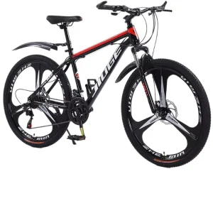 Cross border Adult Men’s Mountain Bike with Variable Gears Dual Disc Brakes High Carbon Steel Frame