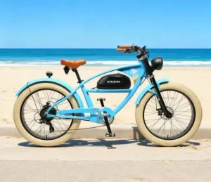 Crucero De Playa I Electric Mountain Bike Aluminum Alloy Frame Rear Hub Motor 7 Speed 48V 26″ Wheel 32-40km/h 70-80 Nm