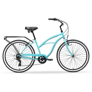 Custom Ladies Beach Cruiser Bike Factory China Beach Cruiser Bicycle 7 Speed City Bike for Cycling and Rental