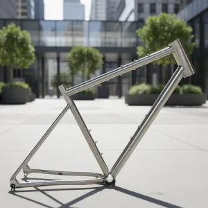 Custom built Titanium Gravel Bike Frame with Flat Mount Disc Brake