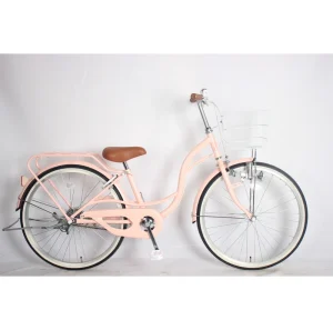 Customized 24 Inch Women’s Single Speed City Bike Steel Frame Lady’s Bicycle