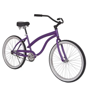 Customized Cruiser Bike Women Steel Frame Colors Beach Bicycle