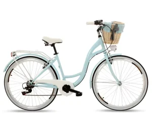 Customized Lady City Bike 26 Inch Women Vintage Bicycle Steel Fork 7 Speed Gears System Adults Bike