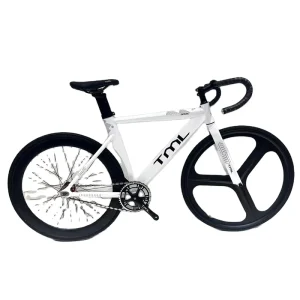 Death Flight Tsunami Steel Frame 700c Single Speed Racing Track Bicycle Double Disc Brake Men 150 Kilograms Load Bearing Fixed