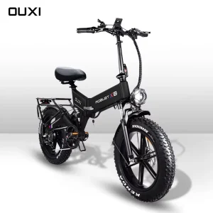 Direct Shipping EU Warehouse OUXI X8 Foldable Electric Hybrid City Bicycle Multi-function Road Fat E-bike