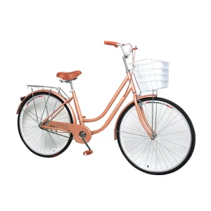 Disc Brake Steel Beach Cruiser Bike for Women Single Speed Lowrider City Bike
