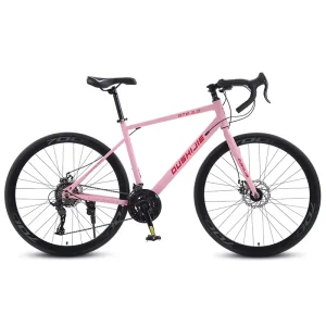 Drop bar Road Bike Adults Outdoor Cycling Variable speed Student commuter Internal Cable Routing High carbon Steel Frame Disc