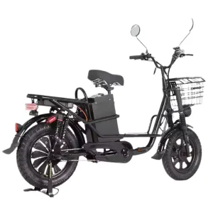 Dual Battery 48V 60V 500W Lithium Battery High Speed Motor Cargo Electric Bike Hydraulic Damping Fat Tire Dual Suspension