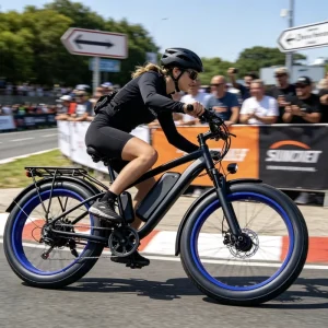Dual Drive Aluminum Frame 7 Speed Gilur Tires High End Electric Mountain Bike