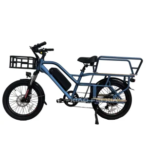 Dual Lithium Battery Optional Long Seat 20inch Aluminum Alloy Frame Ebike Bicycle 250W-500W Motor Electric Cargo Bike