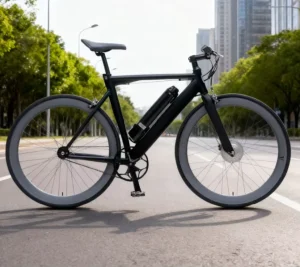 E Track X Electric Bike Single Speed 36V Front Hub Motor 700x25C Tires Aluminum Alloy Caliper Brakes 25km h Max Speed