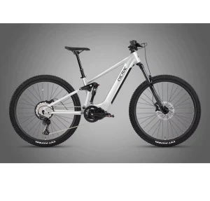 EM6 3rd Mid Drive M430 500W Lithium Battery Aluminium Full Suspension Mountain Bicycle Electric Bike MTB 48V Wireless 12S