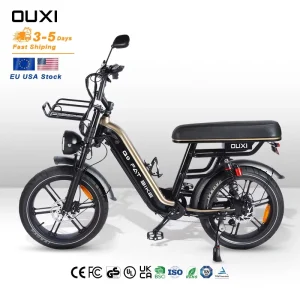 EU Aluminum Alloy Frame Smart Digital Display 500W Pedal Assist Fat Tyre City Electric Bike Q9 with Lithium Battery