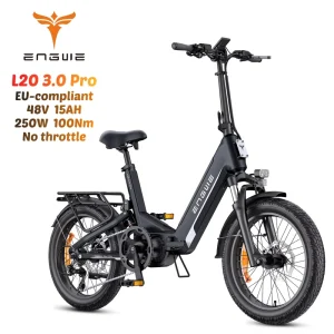 EU UK Stock L20 3.0 Pro Foldable E-Bike With Ergonomic Design 720Wh Battery Full Suspension Ride Comfortably Electric Bike