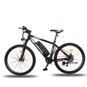 Easy Try 2 Wheel Electric Mountain Bike 26″ Sport Front Hub Motor 250W 36V Lithium Battery Disc Brake Steel Frame 7 Speed
