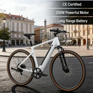 Ebike Bicicletta Mtb 250W Legal Power Eu Stock Ce Certified Front Suspension Adult Mountain Ride Italian Standard Road Ebike
