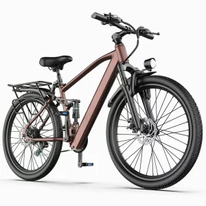 Electric Assisted Bicycle Mountain Style 26 inch 36V Lithium Battery 65km Range Central Motor High Carbon Steel