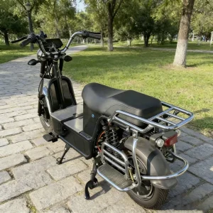 Electric Bike 1500W Motor 3-Speed Disc Brake Daily Commute Max Speed 55km/h 12-Inch Tire Steel Frame 72V