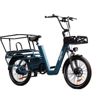 Electric Cargo Bike 27Ah Large Battery Road E-bike with Child Seat